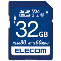 SDカード [V30/U3/C10] 高速＋データ復旧 4K動画にも最適 16GB～512GB エレコム