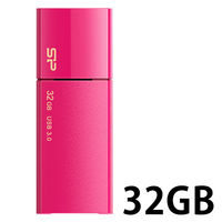 Silicon Power スライド式USB3.1メモリー 32GB ピンク SP032GBUF3B05V1H 1本（直送品）