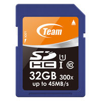 Team SDHCカード32GB UHS_I class10 TG032G0SD3FT 10枚（直送品）