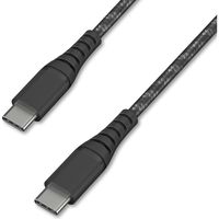 アイリスオーヤマ 高耐久USB-C to USB-Cケーブル 1.5m　ICCC-C15-B　ブラック　1個（直送品）