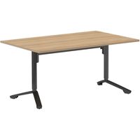 コクヨ 昇降フラップテーブル　イニシア　W1500×D900　ブラック脚