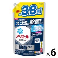 アリエール ジェル 除菌プラス 詰め替え ウルトラジャンボ 1.48kg 1箱（6個入） 洗濯洗剤 P＆G【1.52kg→1.48kgへリニューアル】