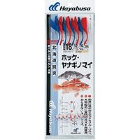 ハヤブサ D-700-16 ホッケヤナギノマイ 赤青バルン8本鈎　1袋（直送品）