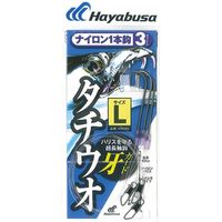 ハヤブサ HW320-M 太刀魚 ナイロン1本鈎 3セット　1袋（直送品）