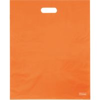 梨地ソフトポリ袋 L　オレンジ　50枚入 NPB-014-AS 1袋（50枚入） エスパック（直送品）