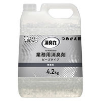 エステーPRO 消臭力 業務用ビーズタイプ 特大 つめかえ 4.2kg 無香料1個