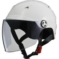 リード工業 RE-41 ハーフヘルメット ホワイト LL 151233 1個（直送品）