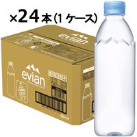 伊藤園 ラベルレス エビアン（evian）500ml 1箱（24本入）