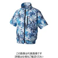 アタックベース The tough 空調風神服 半袖ジャケット ボタニカルブルー L 055-08-L 1着（直送品）