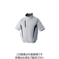 アタックベース チタン加工 半袖ブルゾン シルバーグレー L KF100-6-L 1着（直送品）