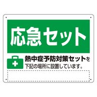 ユニット 熱中症対策標識 熱中症予防対策セット HO-5179 1枚（直送品）