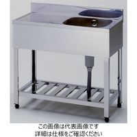 東製作所 1槽水切シンク（右水槽） KPM1-1200R 1個（直送品）