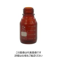 柴田科学 ねじ口びん セーフティコート 茶褐色 びんのみ 250mL 017290-2505A 1箱(10個)（直送品）