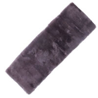 ムートンクッション 淡色 40×120 ロング 深紫 日本製 シートクッション 座布団（直送品）