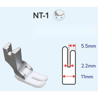 日邦ミシン NIPPO　工業用ミシン用　フッ素樹脂押さえ　NT-1 NIP-002 1セット(2個)（直送品）
