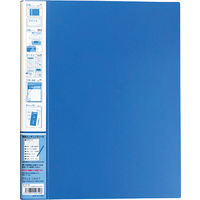 ワールドクラフト シルバーファイル A4サイズ ブルー SF-101-BU 1冊（直送品）