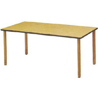 アイリスチトセ DWT福祉テーブル用 WSH木脚 ナチュラル 幅1500mm 1台（2梱包）奥行900×高さ640～740mm 介護テーブル 日本製