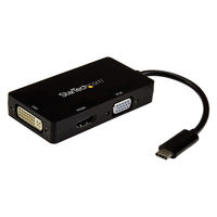 USBハブ Type-C接続 3 in 1 マルチアダプタ 4K ブラック　CDPVGDVHDBP　1個　StarTech.com