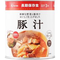 【非常食】豚汁 1号缶(3年保存)　1箱(6缶入)（直送品）