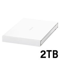 SSD 外付け ポータブル 2TB USB3.2(Gen1) 耐衝撃 ホワイト ESD-EJ2000GWHR エレコム 1個