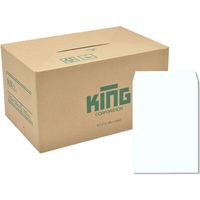 キングコーポレーション 角形2号 100g Ｈｉソフトカラー スカイ 160201 1箱(500枚入)（直送品）