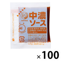 ブルドックソース株式会社 中濃ソース 透明小袋  業務用 1袋（10g× 100個入）