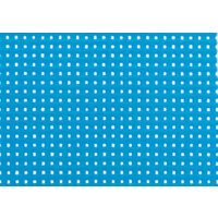 キョーワ 防炎メッシュシート１類　ブルー（インチ枠）１．５２×５．１ｍ UK-333 1枚（直送品）