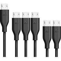 アンカー <6本セット>Anker PowerLine Micro USBケーブル(ブラック) B8133012 1個（直送品）