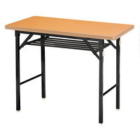 ニシキ工業 折り畳み会議テーブル 棚付 幅1200×奥行450×高さ700mm　 1台