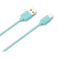PGA USB Type-C USB Type-A コネクタ USBケーブル 50cm ブルー PG-CUC05M03 1本（直送品）