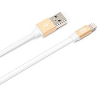 PGA Lightningコネクタ用 USBフラットケーブル 0.8m ゴールド PG-LC08M23GD 1本（直送品）