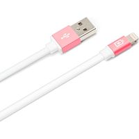 PGA Lightningコネクタ用 USBフラットケーブル 0.8m ピンク PG-LC08M24PK 1本（直送品）