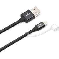 PGA Lightningコネクタ用 USBタフケーブル 1.2m ブラック PG-LC12M21BK 1本（直送品）