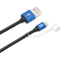 PGA Lightningコネクタ用 USBタフケーブル 1.2m ブルー PG-LC12M25BL 1本（直送品）