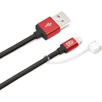 PGA Lightningコネクタ用 USBタフケーブル 1.2m レッド PG-LC12M24RD 1本（直送品）
