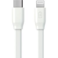 PGA 急速充電 USB Type-C＆Lightning USBケーブル 1m フラットタイプ ホワイト PG-LCC10M04WH 1本