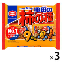 亀田製菓　亀田の柿の種9袋詰　252g　1セット(3袋入)