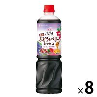 ミツカン 業務用フルーティス　黒酢ぶどう＆ベリーミックス 1000ml 6倍濃縮タイプ 大容量　飲むお酢 8本