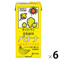 キッコーマン 豆乳飲料 バナナ 1000ml 1箱（6本入）