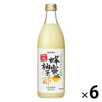 キッコーマン 蜂蜜柚子酢500ml 6本 お酢ドリンク ビネガードリンク 飲むお酢