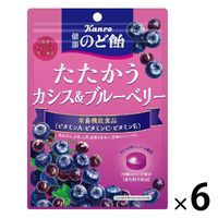 カンロ 健康のど飴たたかうカシス＆ブルーベリー 6袋 のどあめ キャンディ