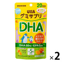 UHA味覚糖 UHAグミサプリKIDS DHA 20日分SP　2個