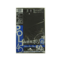 システムポリマー システムポリマー/D-101/お徳用ポリ袋 黒 45L D-101 1セット（50枚×12袋）