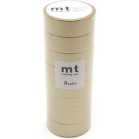 mt マスキングテープ 8P（同色8巻セット） 金　幅15mm×7m　MT08P205R 1個 カモ井加工紙（直送品）