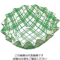アヅミ産業 紙カップ ココケース 丸型(500枚入) 緑 6 1ケース(500枚) 62-6648-78（直送品）