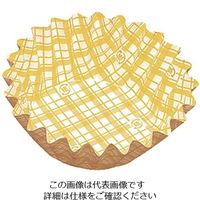 アヅミ産業 紙カップ ココケース 丸型(500枚入) 黄 8 1ケース(500枚) 62-6648-86（直送品）