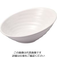 若泉漆器 メラミン ロクロ目ハス切盛鉢 大 46cm 1個 62-6675-07（直送品）