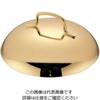 遠藤商事 TKG18-8プチ中華鍋用蓋 金メッキ付 10cm用 1個 62-6676-53（直送品）