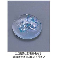 エムズジャパン ガラス丸型箸置 青 MGーSRB 62-6728-41 1個（直送品）