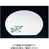 ヤマコー 尺3半月枯淡懐石まっと(100枚入) 紫陽花 62-6784-62 1ケース(100枚)（直送品）